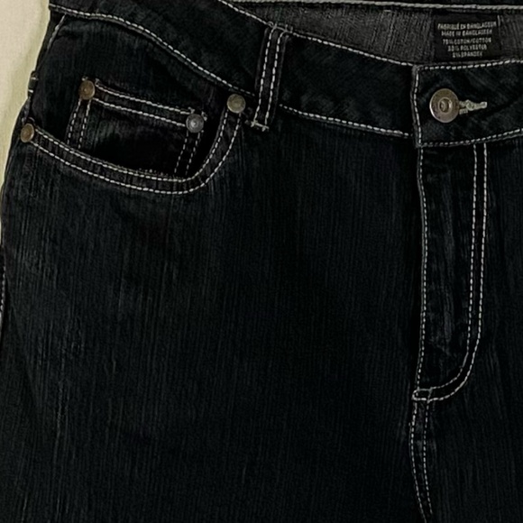 Roadrunner Women's Sz12x31 Dark Denim Straight Leg Stretch Jeans - Picture 3 of 16